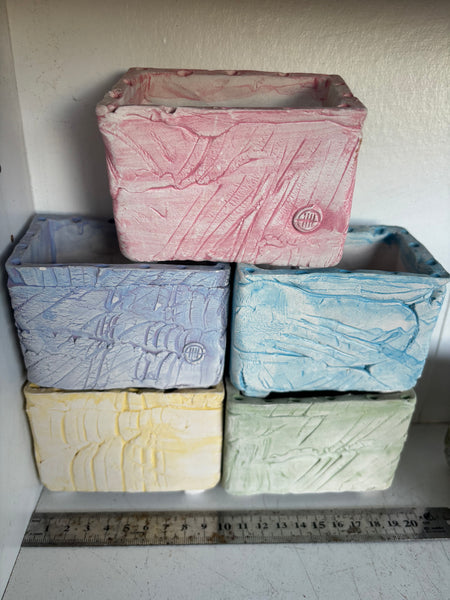 Yixi Candy rectangular Pots Rainbow Set 一卌幻彩长方盆拼盆