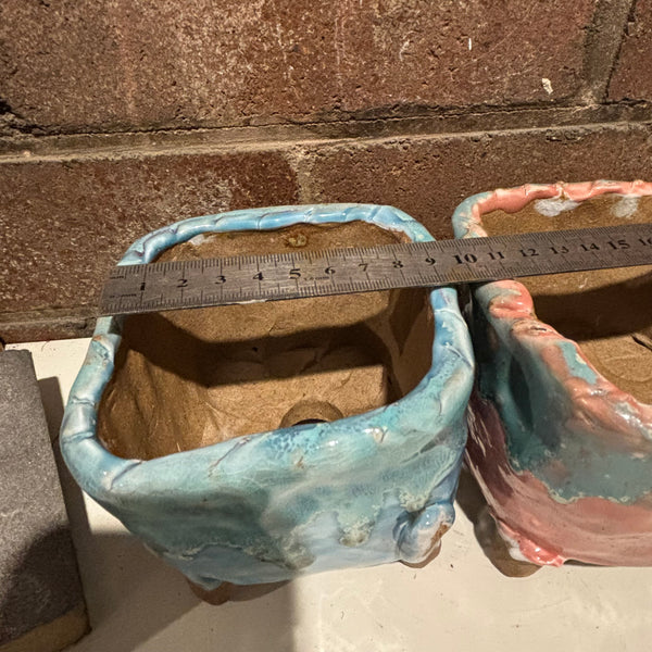 Special Large Cracking Square Pots 大号景德镇手工爆裂花盆