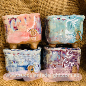Cracking Square Pots 景德镇手工一品陶爆裂花盆