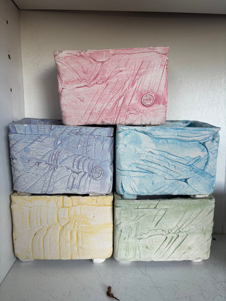 Yixi Candy rectangular Pots Rainbow Set 一卌幻彩长方盆拼盆