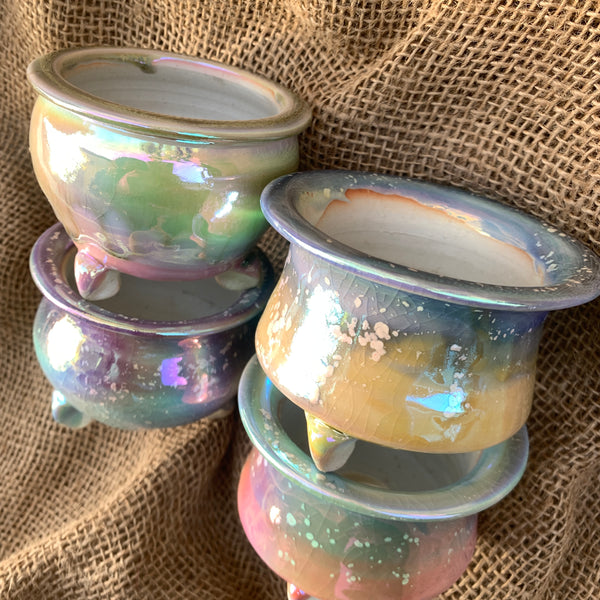 Laser Rainbow Pots 景德镇手工镭射花盆