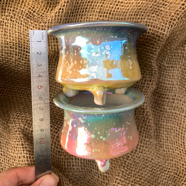 Laser Rainbow Pots 景德镇手工镭射花盆