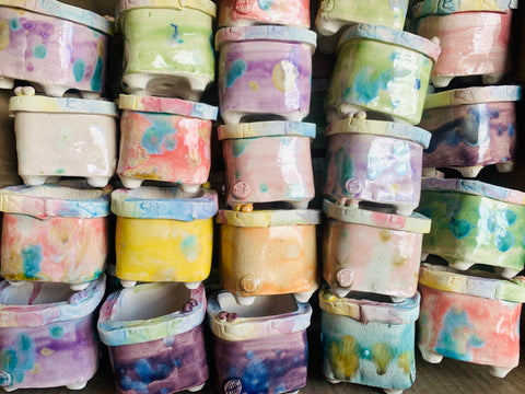 Yixi Candy Square Pots 一卌幻彩糖果方盆