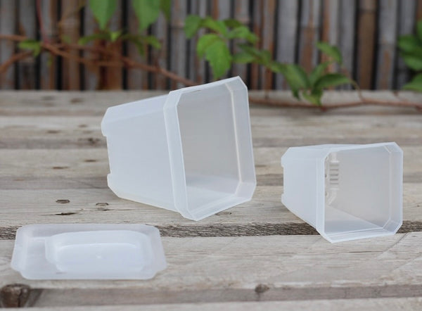 Extra Thick Transparent Plastic Pot 7/10cm 加厚7/10厘米半透明方盆