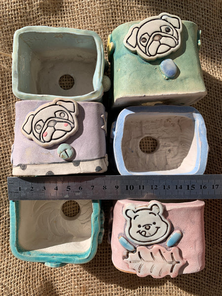 Yixi Candy Animal Square Pots 一卌动物方盆