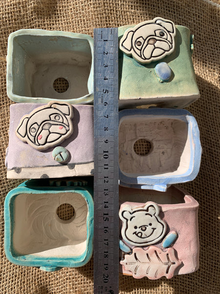 Yixi Candy Animal Square Pots 一卌动物方盆