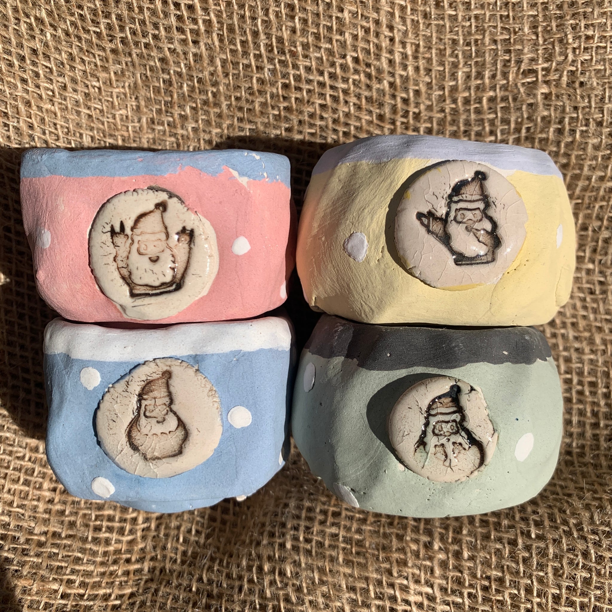 Yixi Candy Santa Square Pots 一卌幻彩圣诞老人方盆